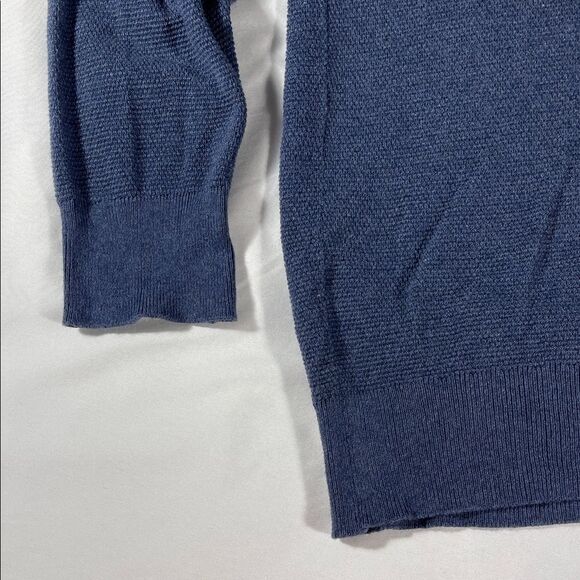 J. Crew mens slate blue lightweight cotton crewneck long sleeve sweater - size L - Picture 5 of 8